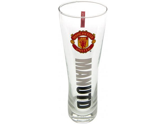 Manchester United beer glass