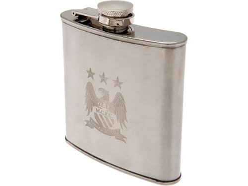 Manchester City hip flask